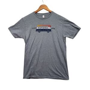 Zion National Park Cruise Zion Microbus Bus Travel Angels Landing T Shirt M